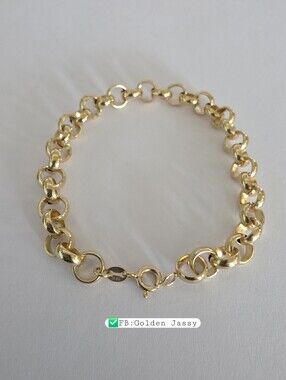 18K Real Gold Tauco Bracelet 7.5"